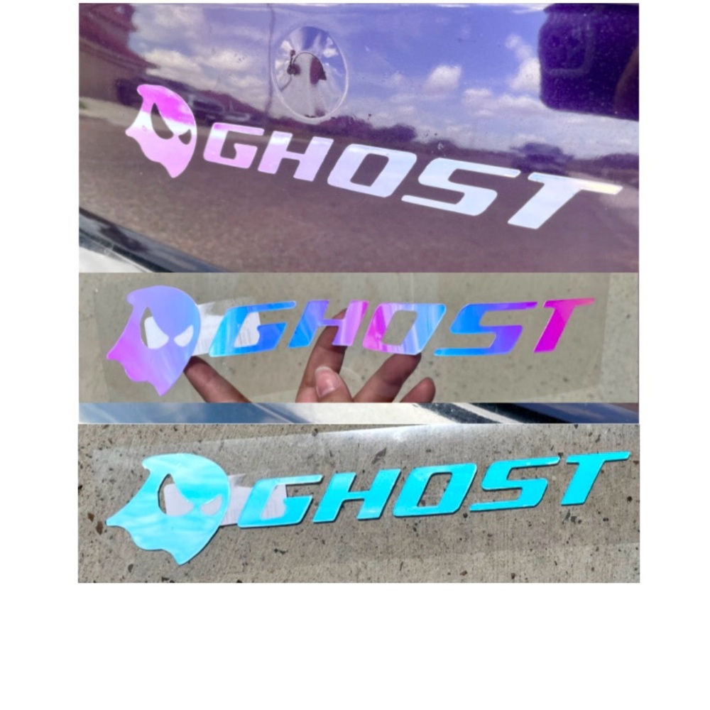 Ghost Holographic Car Decal Set